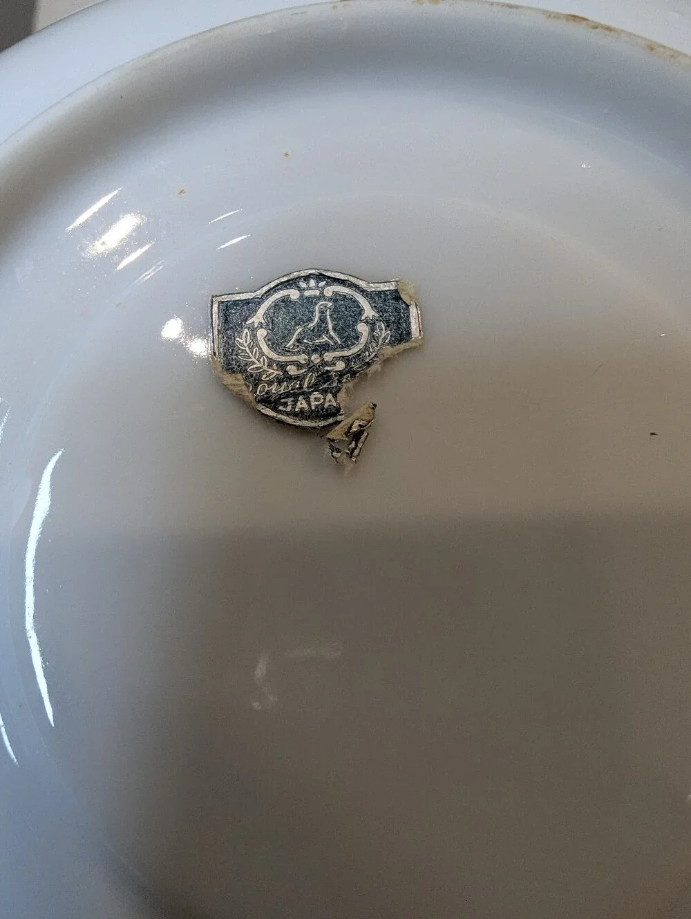 Vintage Royal Sealy Japan Iridescent Scalloped Teacup And Saucer Gold Accents